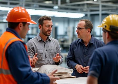 Mitarbeiterbeziehungen und Teammanagement in Textilfabrik